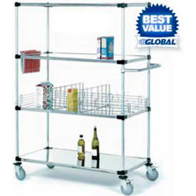 Stainless Steel Shelf Truck, 1200 lb Capacity, 48"L x 18"W x 69"H