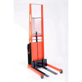 Battery Powered Lift Truck 1000 Lb. 76"H Straddle 30" Forks