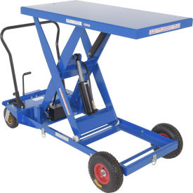 Pneumatic Tire Hydraulic Elevating Cart 1000 Lb. Capacity