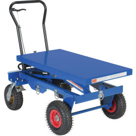 Pneumatic Tire Hydraulic Elevating Cart 1500 Lb. Cap.