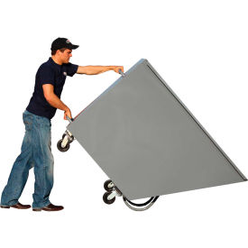 Standard Duty Steel Tilt Hopper Truck, 1 Cu. Yd. Cap, 1500 Lbs. Cap, Gray