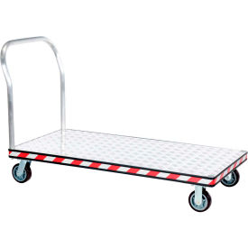 Aluminum Treadplate Deck Platform Truck ATP-C-3060 1 Handle 3600 Lb. Cap.
