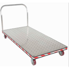 Aluminum Treadplate Deck Platform Truck ATP-C-3672 1 Handle 3600 Lb Cap