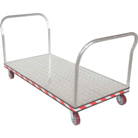 Aluminum Treadplate Deck Platform Truck 2 Handles 3600 Lb. Cap.