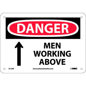 Safety Signs - Danger Men Working Above - 7"H X 10"W
