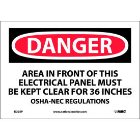 Safety Signs - Danger Area - Vinyl 7"H X 10"W