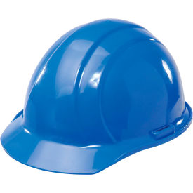 Americana Cap Safety Helmet, 4-Point Slide-Lock Suspension, Blue