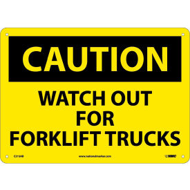 Safety Signs - Caution Watch Out Forklift Trucks - Aluminum