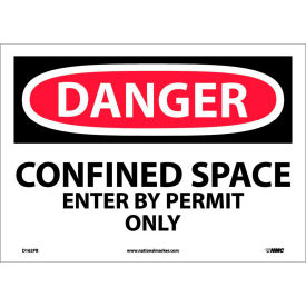 Danger Confined Space Vinyl Sign 10"H X 14"W