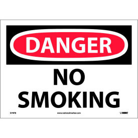 Danger No Smoking Vinyl 10"H X 14"W