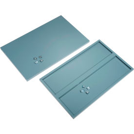 Shelves For 36"Wx24"D Storage Cabinet, Gray, 2 Pack