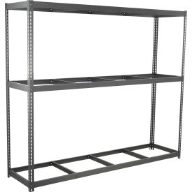 3 Shelf, Heavy Duty Boltless Shelving, Starter, 72"W x 24"D x 84"H, No Deck