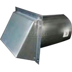 Galvanized Wall Caps With Spring Damper SM-RWVD 10 10"