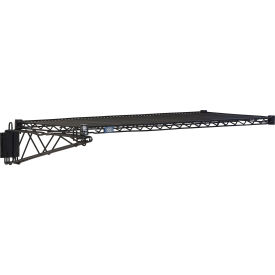 Black Epoxy Fixed Wall Mount Shelving Add On 42"W x 24"D