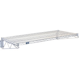 Chrome Fixed Wall Mount Shelving Starter, 54"W x 18"D