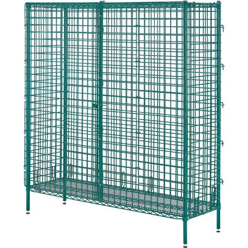 Security Unit, Poly-Green, 36"W x 24"D x 66"H