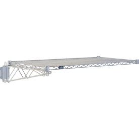 Chrome Fixed Wall Mount Shelving, Add On, 60"W x 12"D