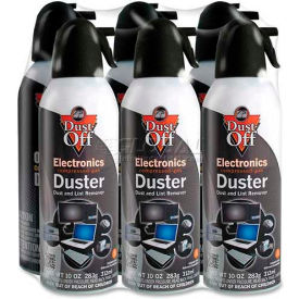 Dust-Off XL Compressed Gas Duster, 10 Oz., 6/Pk