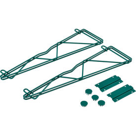 Poly-Green® Fixed Single Shelf Wall Mount Bracket, 21"D