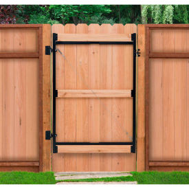 Adjustable Steel Gate Frame 3 Rail Kit 60-96"W x 47"H, Gray