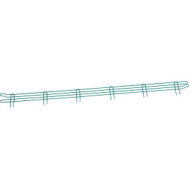 Poly-Green® Wire Ledge, 72"W x 4"H