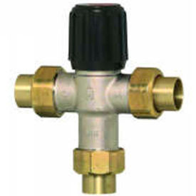 3/4" Union Sweat Lead Free Mixing Valve 70° F-120F°