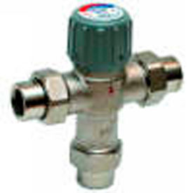 3/4" Union NPT Lead Free Mixing Valve 70° F-145°F