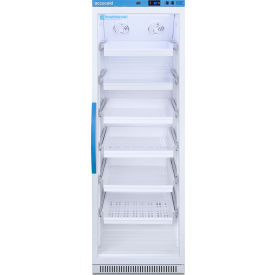 Upright Vaccine Refrigerator, 15 Cubic Ft Capacity, Removable Drawers and Shelf, Glass Door