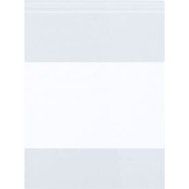 Seal Top Reclosable Bags w/ Write On Block, 4"W x 6"L, 4 Mil, Clear, 1000Pk