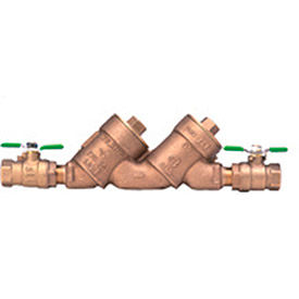 1 In. FNPT x FNPT Double Check Valve Assembly - 175 PSI - Lead-Free Cast Bronze