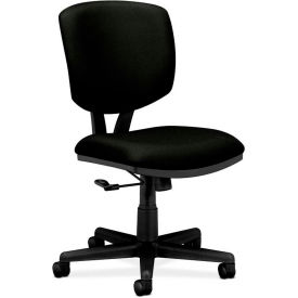 Volt Armless Task Chair Black Polyester