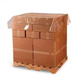 Pallet Top Sheets, 48"W x 48"L, 1.5 Mil Thickness, Clear Color, 600 Sheets per Roll