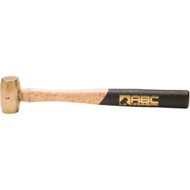 1 lb. Non-Sparking Brass Hammer, 10" Wood Handle