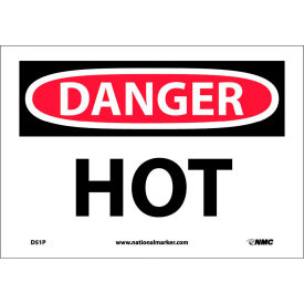 Danger Hot, 7" X 10", White/Red/Black
