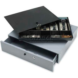 Cash Drawer 15504 Removable 10 Compartment Tray, 17-13/16"W x 15-13/16"D x 3-13/16"H, Gray