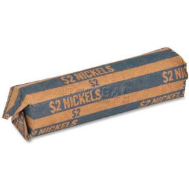 Flat Coin Wrapper TCW05, $2 Nickels Capacity, Pack of 1000