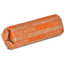Flat Coin Wrapper, $10 Quarters Capacity, Price Pack of 1000
