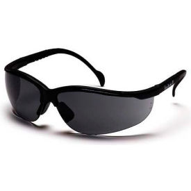Venture II Safety Glasses Gray Lens, Black Frame