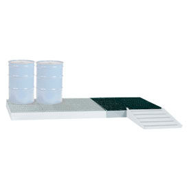Low-Profile Spill Control Platform 4-Drum 66 Gallon