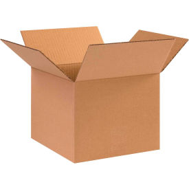 Cardboard Corrugated Boxes, 10"L x 10"W x 8"H, Kraft