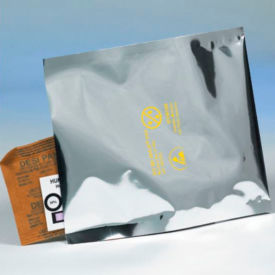 Moisture Barrier Bags, 10"W x 20"L, 3.6 Mil, Silver, Pack of 100