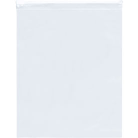 Slider Zip Reclosable Poly Bags, 6"W x 9"L, 3 Mil, Clear, Pack of 100
