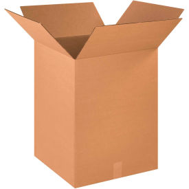Cardboard Corrugated Boxes, 18"L x 18"W x 24"H, Kraft