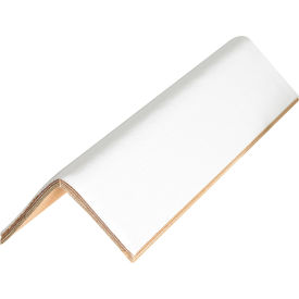 Medium Duty Edge Protectors, 3"W x 3"D x 24"L, .16" Thick, White, 100/Pack