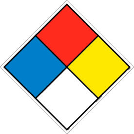 HMS10P Hazardous Materials Systems Label, 10-1/2" x 10-1/2", 5/PK