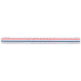Architectural Triangular Scale, 12"L, White, Polystyrene