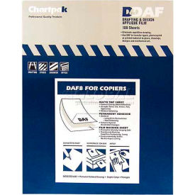 Applique Drafting Film, Permanent, 11"L X 8-1/2"W, 100 count