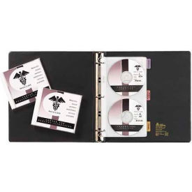 CD/DVD Storage Page, 4 CD/DVD Capacity, Clear, 5/Pk