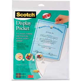 Display Pocket, Removable Fasteners, 9" X 11", Clear