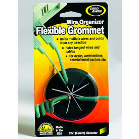 Flexible Grommet, 2-3/8" Diameter, Black, Pack of 1